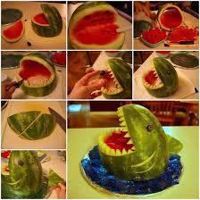 How To Make A Watermelon Shark Perfect For Any Party Or Bbq Watermelon Shark Watermelon Shark Carving Fruit Party