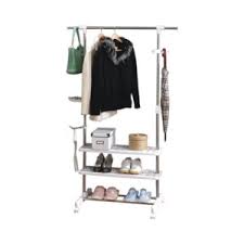 علاقة ملابس مفردة مع 3 رفوف سفلية Drying Racks Acce Laundry Accessories Houseware Household Saco Store