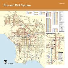 Los angeles street map los angeles, california: June 2016 Bus And Rail System Maps