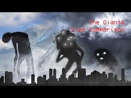 Breaking news is a giant humanoid monster who is 500 meters tall. Trevor Henderson Giants Size Comparison