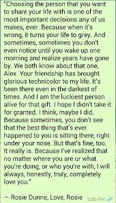 Rosie Dunne Speech From Love Rosie Love Rosie Movie Wedding Speech Quotes