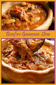 Bonfire Gammon Stew Cooked In A Pressure Cooker Served In Giant Yorkshire Pudding Which Not Only Does It Stew Recipes Roasted Cauliflower Soup Recipe Recipes