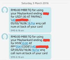 If you've not registered for this new security feature, do it now on the new maybank app!. Tutorial Link Your Maybank Debit Card To Paypal