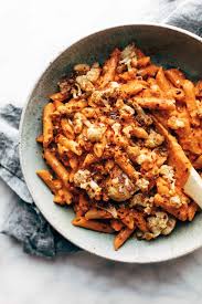 Birds Eye Cauliflower Fries Gluten Free Red Pepper Cashew Pasta With Roasted Cauliflower Delallo Stuffed Peppers Recipes Pasta Dishes