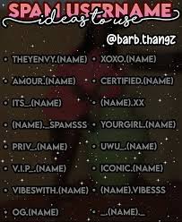 You get into a new relationship, and everything is moving along smoothly, then you get to that time when. Spam Usernames In 2021 Name For Instagram Aesthetic Names For Instagram Good Instagram Bio Quotes