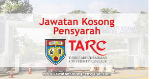 Iklan jawatan kosong pelantikan pensyarah universiti kebangsaan malaysia tahun 2020. Jawatan Kosong Pensyarah Di Tunku Abdul Rahman University College Taruc Jawatan Kosong Pensyarah