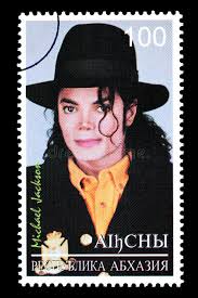 Michael Jackson Postage Stamp Imagem Editorial