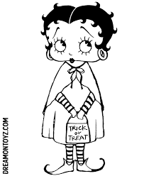 Betty boop halloween coloring pages. Betty Boop Pictures Archive Halloween Betty Boop Coloring Book Pages Coloring Home