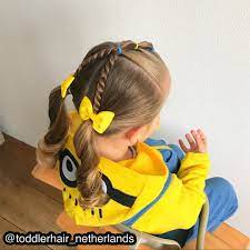 Alix S Hairstyles On Instagram I Just Love My Little Minion Made This Cute Elasticstyle With Ropetwist Braids Int Hair Styles Kids Hairstyles Toddler Hair