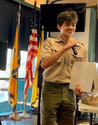 Scott passed the gavel and Lion President Mary Hollen led her first meeting  of the new year last night.