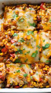 Healthy Mexican Casserole With Roasted Corn And Peppers Pinch Of Yum Recipe Healthy Mexican Mexican Food Recipes Stuffed Peppers