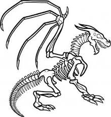 How To Draw A Dragon Skeleton Dragon Skeleton Step By Step Dragons Draw A Dragon Fantasy Free Online Drawi Dragon Skeleton Skeleton Drawings Dragon Bones