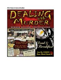 Dealing With Murder Series 2 Cases Fatal Error And Dead Breakfast