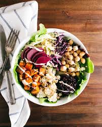 Roasted Nourish Bowl With Lemon Tahini Dressing A Couple Cooks Whole Food Recipes Vegetarian Recipes Healthy