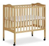 Foldable and Adjustable Wood Baby Cot Bed Baby Crib