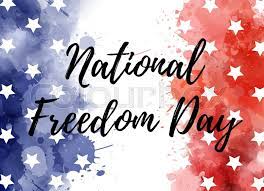 Figure out how many days till world freedom day. Usa National Freedom Day Background Stock Vector Colourbox