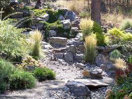 Dry Creek Bed For Our Overgrown Bank Dry Creek Bed Pinterest Backyard Landscaping Landscaping With Rocks Dry Creek Bed
