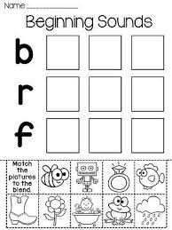 Beginning Sounds Worksheets Pack Blends Worksheets Beginning Sounds Worksheets Beginning Sounds