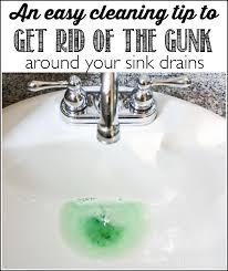 gunk around the sink drain ask anna