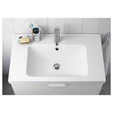 Elegant badmöbel set mit waschbecken waschtisch bodenstehend weiß hochglanz 455mm. Odensvik Waschbecken 1 83x49x6 Cm Ikea Deutschland