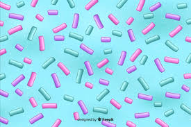 Download our free svg files and use them in your electronic cutter such as silhouette and cricut machines. Colourful Donut Glaze With Sprinkles Mixture On Light Blue Background Free Vector Nohat Free For Designer