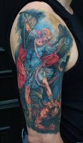 Entradas sobre representaciones iconográficas escritas por editorial. Yep St Michael I M Digging Lately Tatuagem Colorida Tatuagens Arcanjo
