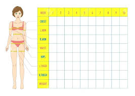 printable body measurement chart female www