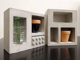 格格水泥花器 不含植物 土 石與其他內容物 goodmore 植栽 盆栽 pinkoi concrete diy floating shelves decor