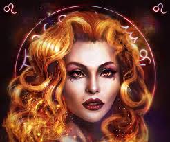 Zodiac ~ Leo, fantasy, girl, daria ridel, leu, leo, blonde, zodiac, face,  yellow, HD wallpaper