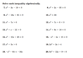 Algebra 2 Home Work