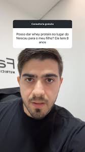 Whey para criança é outro nível 🔥💪🏻, Os dois têm ~76 calorias em 20g.  Mas enquanto o Whey entrega ~17g de proteína limpa, o Nescau entrega apenas  0,6g e muito açúcar. A qualidade nutricional é ...
