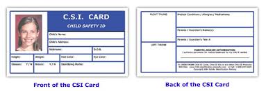 Great for school, sports and everyday needs. Child Id Card Template Free Insymbio