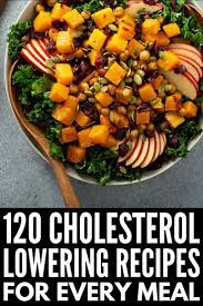 30 Days Of Cholesterol Diet Recipes You Ll Actually Enjoy Healthy Eating Menu Diet Recipes Low Cholesterol Recipes