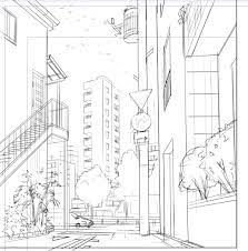 However background extraction is still a popular way to make background art i draw a line to delimit the drawing space of my page, because in a japanese commercial manuscript, the binding side of the first page in a manga. Drafting How To Draw Manga Styled Urban Backgrounds From Scratch 4 By Primula Clip Studio Tips