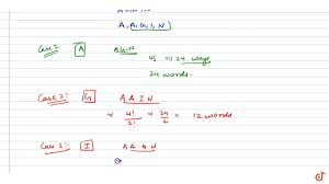 This search is sensitive to the frequency of occurrence of letters in the requested set. Example 10 If All The Letters Of The Word Arranged As In As In A Dictionary What Is The Again Youtube