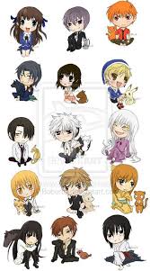 Fruits Baskets Characters With Their Animal Equivalents Love This Anime Manga Yuki Is My Favorite This Isn T Really Chibi Dessin Manga Dessin Fruits