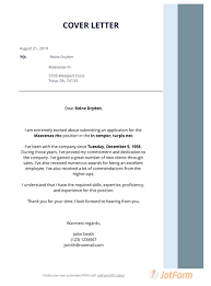 A cover letter, on one hand, is used only to substantiate a resume while applying for jobs. Promotion Cover Letter Template Pdf Templates Jotform