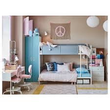 It is a low bed, but it makes a subtle and tasteful impression. Vitval Bunk Bed Frame White Light Grey 90x200 Cm Ikea
