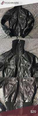 Miley Cyrus Max Azria Black Faux Leather Jacket Miley Cyrus Max Azria Women S Black Faux Leather 4 Fro Black Faux Leather Jacket Max Azria Faux Leather Jackets
