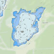 Indian Lake Fishing Map Us_mi_36_138 Nautical Charts App