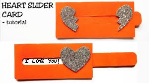 I put together a picture by picture view of a valentine's day card that i made. Heart Slider Card Tutorial Love Slider Card Tutorial Card Making Idea Youtube