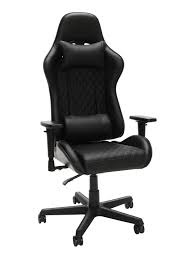 Respawn Leather High Back Gaming Chair Black Office Depot