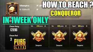 Pubg Lite Conqueror Points And Pro Tips To Rank Up Fast