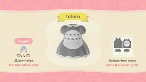 I Finally Got The Shop Here Is The Totoro Dress Code Acqr Animal Crossing Qr Animal Crossing Totoro