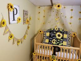 Sunflower Nursery Theme Baby Girl Nursery Room Girl Nursery Themes Nursery Baby Room