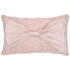 Star By Julien Macdonald Designer Pink Applique Roses And Bow Cushion Pink Accent Pillow Pink Throw Pillows Pink Pillows