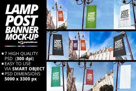 Lamp Post Banner Mockups Poster Mockup Lamp Post Mockup