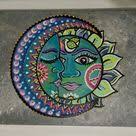 We did not find results for: I Painted This Canvas With Half Sun Moon And Boho Designs Moon Art Art Painting Painting