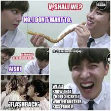 He Is Taehyung First Kiss Haha Bts Funny Bts Bangtan Boy Bts Memes
