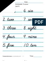 Download this handout pdf this list includes only brief examples and explanations intended for you to use as reminders while you are editing your papers. Writing Numbers Worksheets Cusive 1 100 Calligraphy Western Calligraphy
